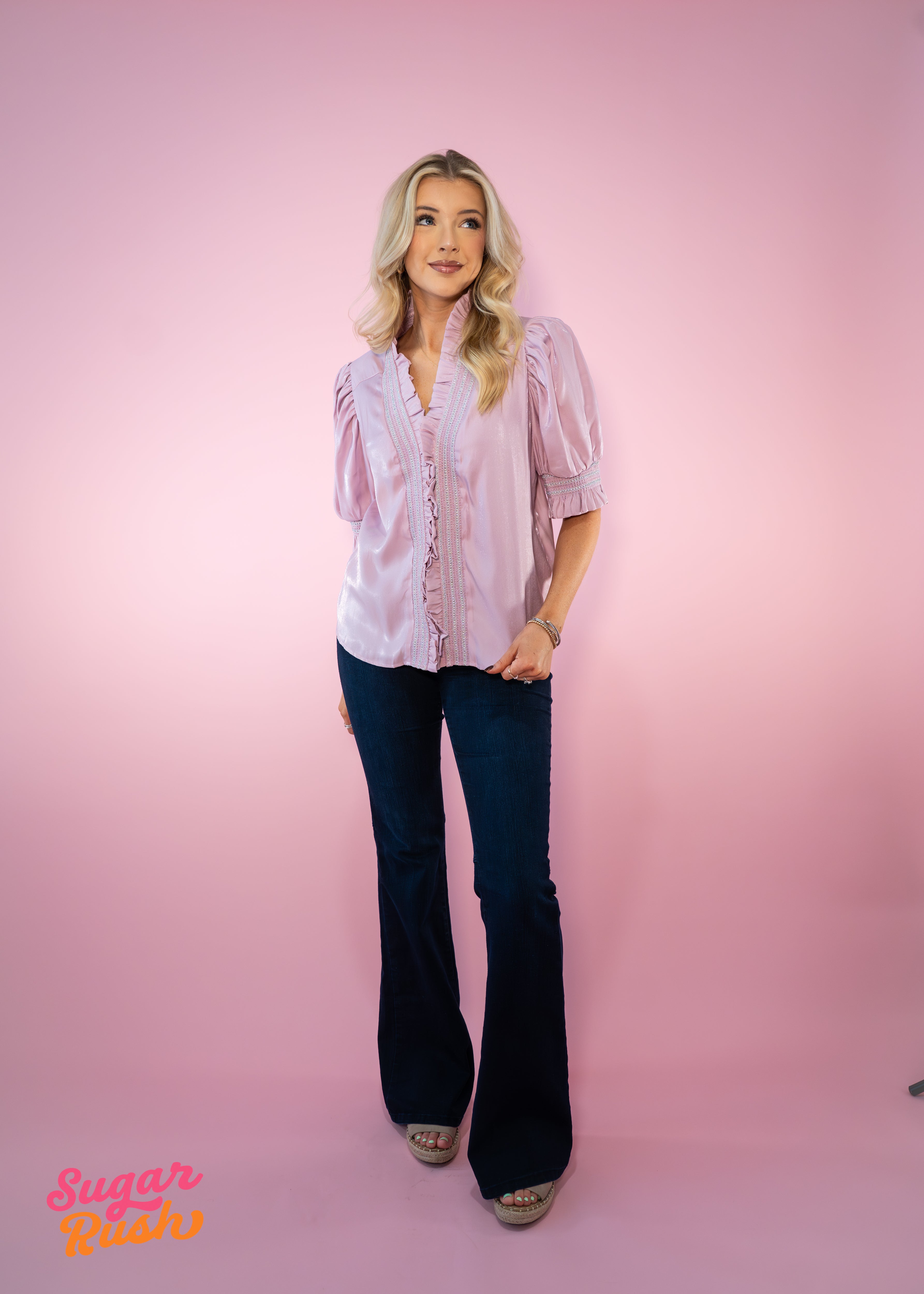 Ruffles Puff Sleeve Blouse