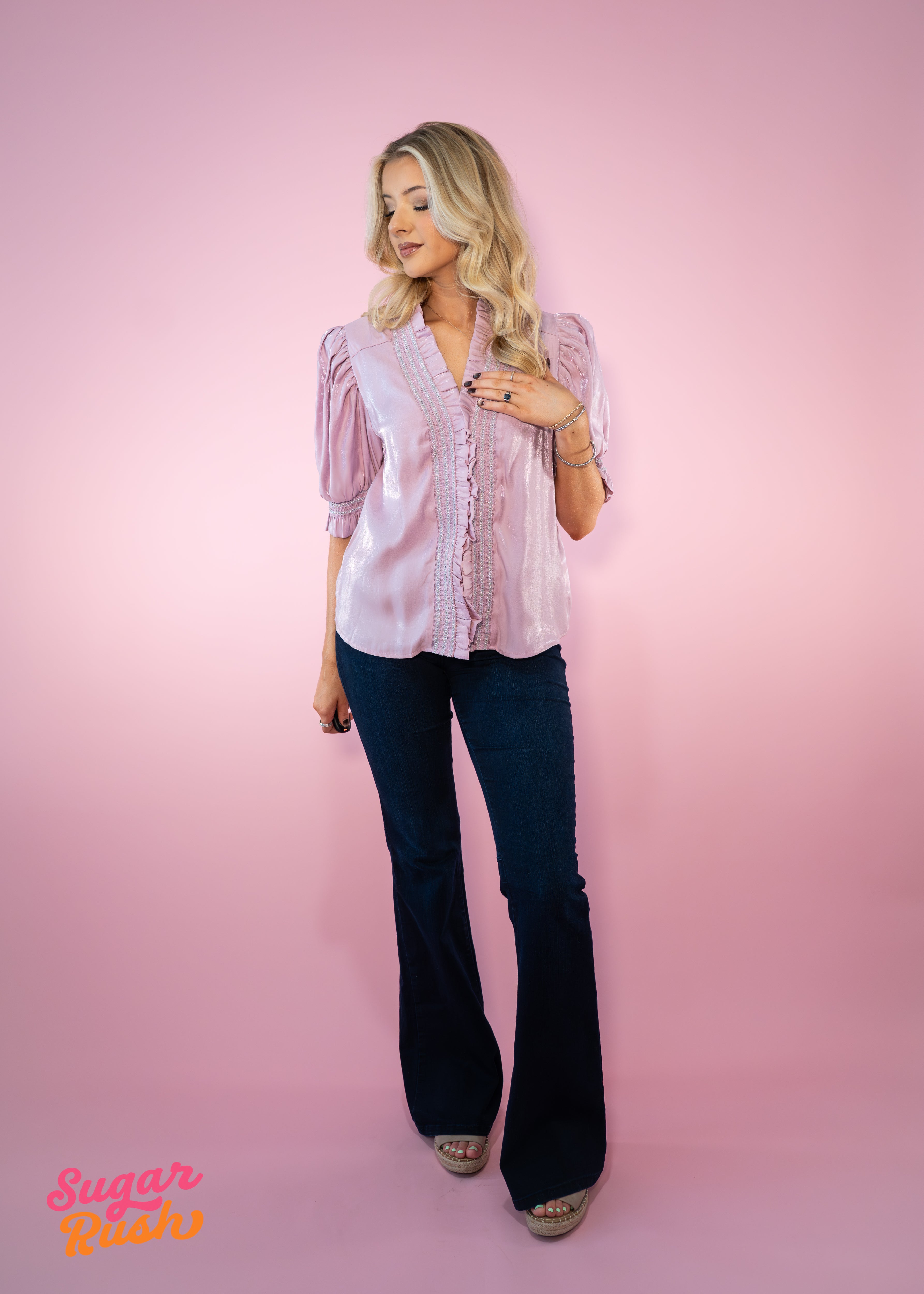 Ruffles Puff Sleeve Blouse